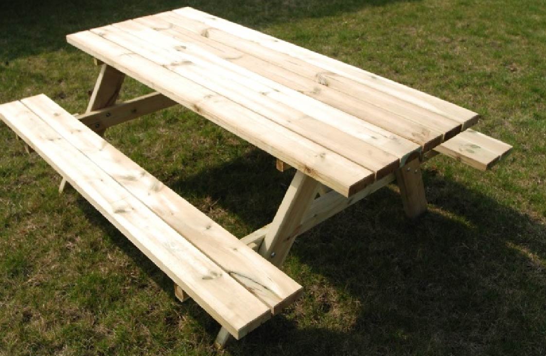 Conjunto de mesa y bancos 150 cm - muebles de jardín - asientos