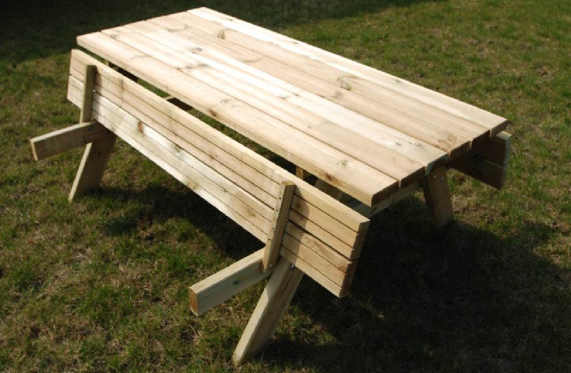 Conjunto de mesa y bancos 200 cm - muebles de jardín - asientos