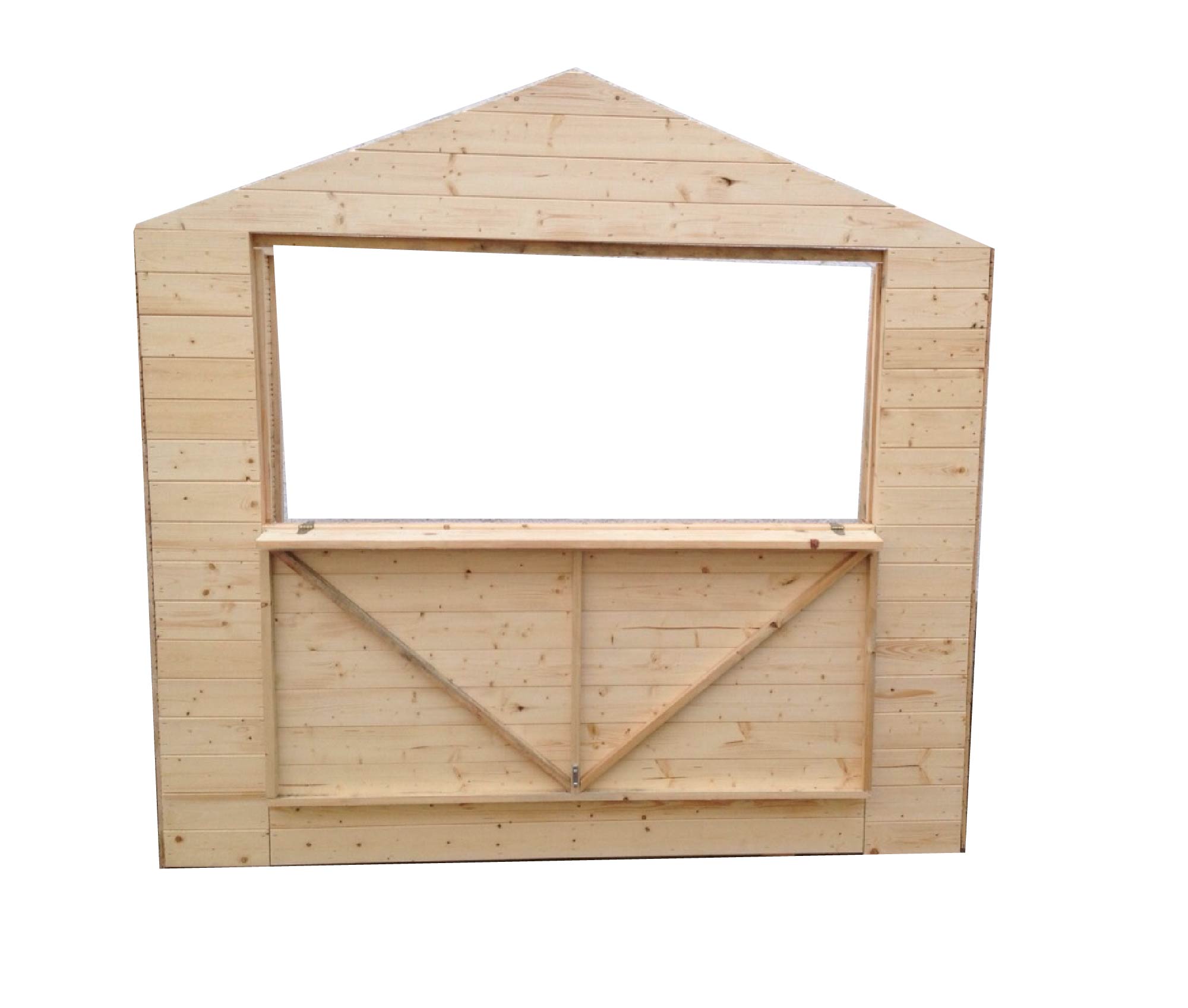 Quiosco (19mm),2,7x2,7x2,2m (2,4x2,4m) una ventana, kiosco de madera