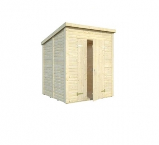 Caseta de jardín TOLEDO I (19mm),2,2x2,2x2,2m (2,0x2,0m) con techo plano